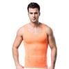 Bakerdani Mens Seamless Abdomen Skinny Slimming Vest Orange view 1