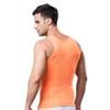 Bakerdani Mens Seamless Abdomen Skinny Slimming Vest Orange view 3