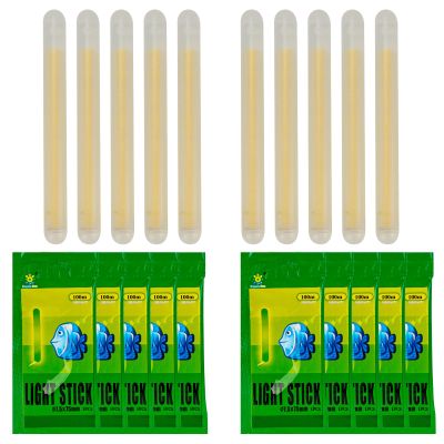 QualyQualy Fishing Glow Sticks for Bobbers 1" 1.5" 2" 3" Fishing Bobber Lights, Fishing Rod Bell Alarm Lights, Bobber Glow Sticks Bulk Kit 10-250Pcs