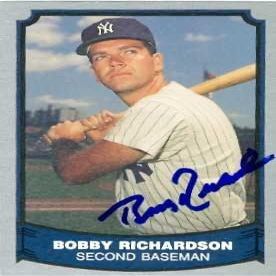 Sports Memorabilia Autograph Warehouse 343976 Bobby Richardson Autographed Baseball Card - New York Yankees 1988 Pacific No. 74 Legends