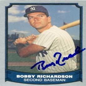 Sports Memorabilia Autograph Warehouse 343976 Bobby Richardson Autographed Baseball Card - New York Yankees 1988 Pacific No. 74 Legends