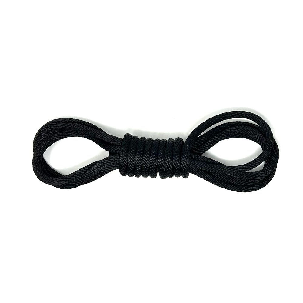 Mad Dog Products Bulk Rope 1/2" x 500' Black Solid Braid Rope - Made in USA
