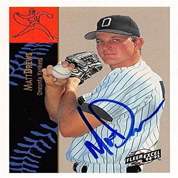 Sports Memorabilia Autograph Warehouse 343874 Matt Drews Autographed Baseball Card - New York Yankees, FT 1994 Fleer Excel No. 94