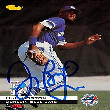 Sports Memorabilia Autograph Warehouse 343739 D.J. Boston Autographed Baseball Card - Toronto Blue Jays, FT 1994 Classic No. 9 Rookie