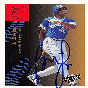 Sports Memorabilia Autograph Warehouse 343734 D.J. Boston Autographed Baseball Card - Toronto Blue Jays, FT 1994 Fleer Excel No. 134
