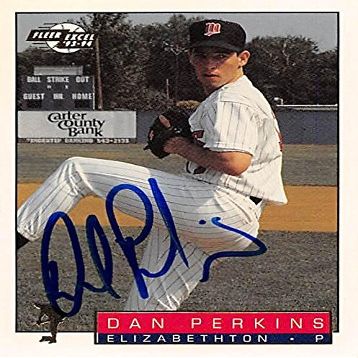 Sports Memorabilia Autograph Warehouse 344156 Dan Perkins Autographed Baseball Card - Minnesota Twins, FT 1994 Fleer Excel No. 97