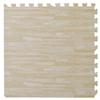 Ash Printed Wood Grain Interlocking Anti-Fatigue Puzzle Floor Tiles Mats - 24" x 24" view 1