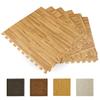 Ash Printed Wood Grain Interlocking Anti-Fatigue Puzzle Floor Tiles Mats - 24" x 24" view 2