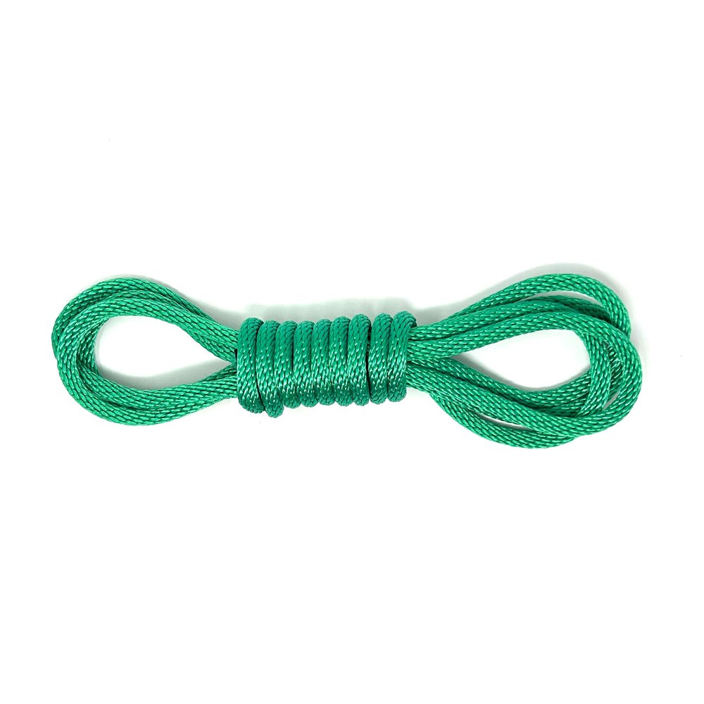 Mad Dog Products Bulk Rope 1/2" x 50' Green Solid Braid Rope - Made in USA