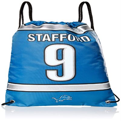 FOCO Detroit Lions Stafford M. #9 Player Drawstring Backpack