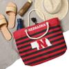 FOCO Nebraska Cornhuskers NCAA Nautical Stripe Tote Bag view 2