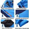 Jessie Kidden Kids Boys Girls Youth Waterproof Windproof Hiking Ski Snow Pants Elastic Waist Warm Insulated Fleece Lined Winter Pants #16010-Light Blue,14-16Years view 4