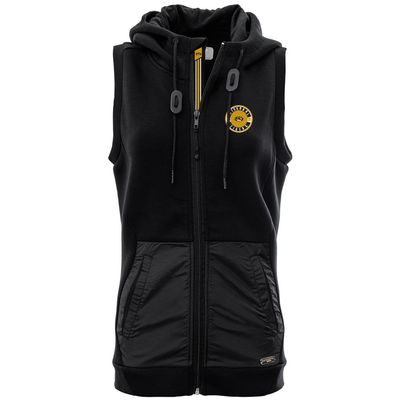 Levelwear LEY9R NCAA Missouri Tigers Women's Iris Banner Stripe Full Zip Hooded Vest, Medium, Black
