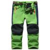 Jessie Kidden Kids Boys Girls Youth Waterproof Windproof Hiking Ski Snow Pants Elastic Waist Warm Insulated Fleece Lined Winter Pants #16010-Green,6-7Years view 1