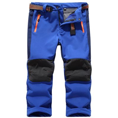 Jessie Kidden Kids Boys Girls Youth Waterproof Windproof Hiking Ski Snow Pants Elastic Waist Warm Insulated Fleece Lined Winter Pants #16010-Dark blue, 6-7Years