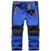 Jessie Kidden Kids Boys Girls Youth Waterproof Windproof Hiking Ski Snow Pants Elastic Waist Warm Insulated Fleece Lined Winter Pants #16010-Dark blue, 6-7Years view 1