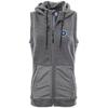 Levelwear LEY9R NHL Winnipeg Jets Adult Women Iris Banner Stripe Full Zip Hooded Vest, Large, Heather Pebble view 1