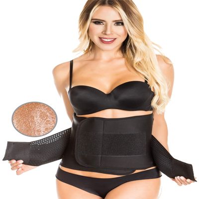 ARANZA Waist Trainer Belt Women - Waist Cincher Trimmer - Slimming Colombian Body Shaper - Neoprene Sweat Sport Girdle Wrap Black