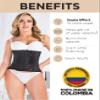 ARANZA Waist Trainer Belt Women - Waist Cincher Trimmer - Slimming Colombian Body Shaper - Neoprene Sweat Sport Girdle Wrap Black view 3