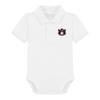 Creative Knitwear College Baby Polo Bodysuit Solid - Auburn Tigers Logo, White, for Boys & Girls, 3-6 Months view 1