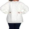 BodiLove Women's Chunky Cable Knit Open Front Oversize Sweater Cardigan Ivory L/XL(L7514(7014)) view 2