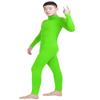 Shinningstar Men's Spandex Turtleneck Long Sleeve One Piece Dancewear Unitard Bodysuit (XS, Bright Green) view 3