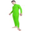 Shinningstar Men's Spandex Turtleneck Long Sleeve One Piece Dancewear Unitard Bodysuit (XS, Bright Green) view 4