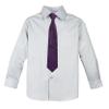 Spring Notion Boys' Pre-tied Woven Zipper Tie Small Purple Dotted view 3