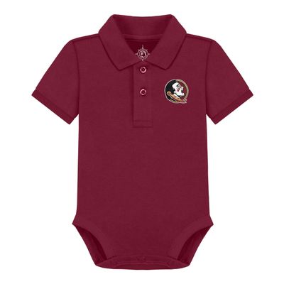 Florida State University FSU Seminoles Newborn Polo Bodysuit Garnet 0-3 Months