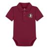 Florida State University FSU Seminoles Newborn Polo Bodysuit Garnet 0-3 Months view 1