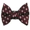 Spring Notion Boys' Pre-tied Woven Bow Tie X-Large Burgundy Diamonds view 1