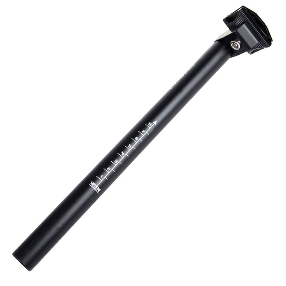30.8 SeatPost 350mm CYSKY Bike Seat Post Suitable for Most Bicycle Mountain Bike Road Bike MTB MTN BMX (Aluminum Alloy, Adjustable, Black)