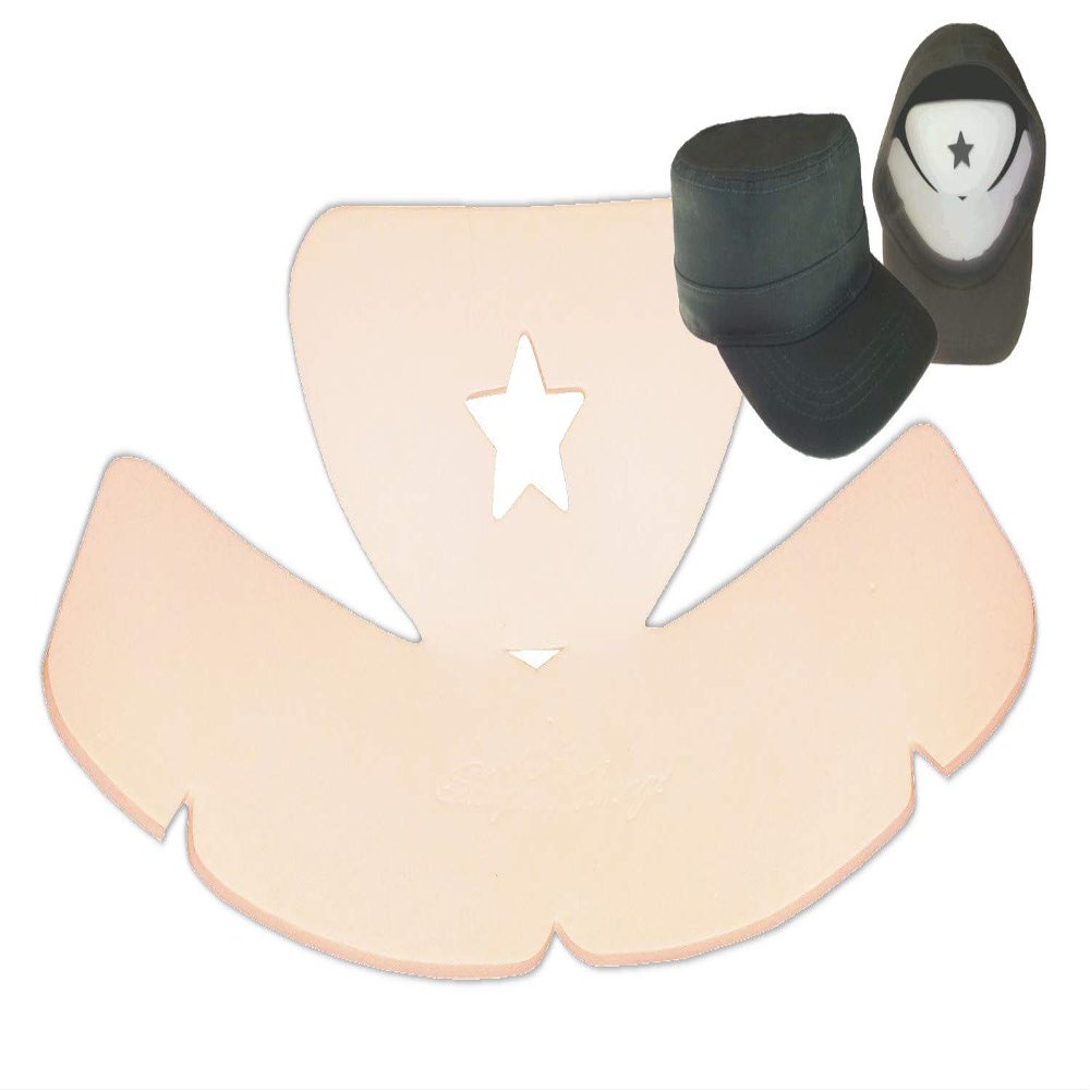2Pk. Military Hat Crown Half Shaper Army Cadet Cap Shaper Insert (Nude)