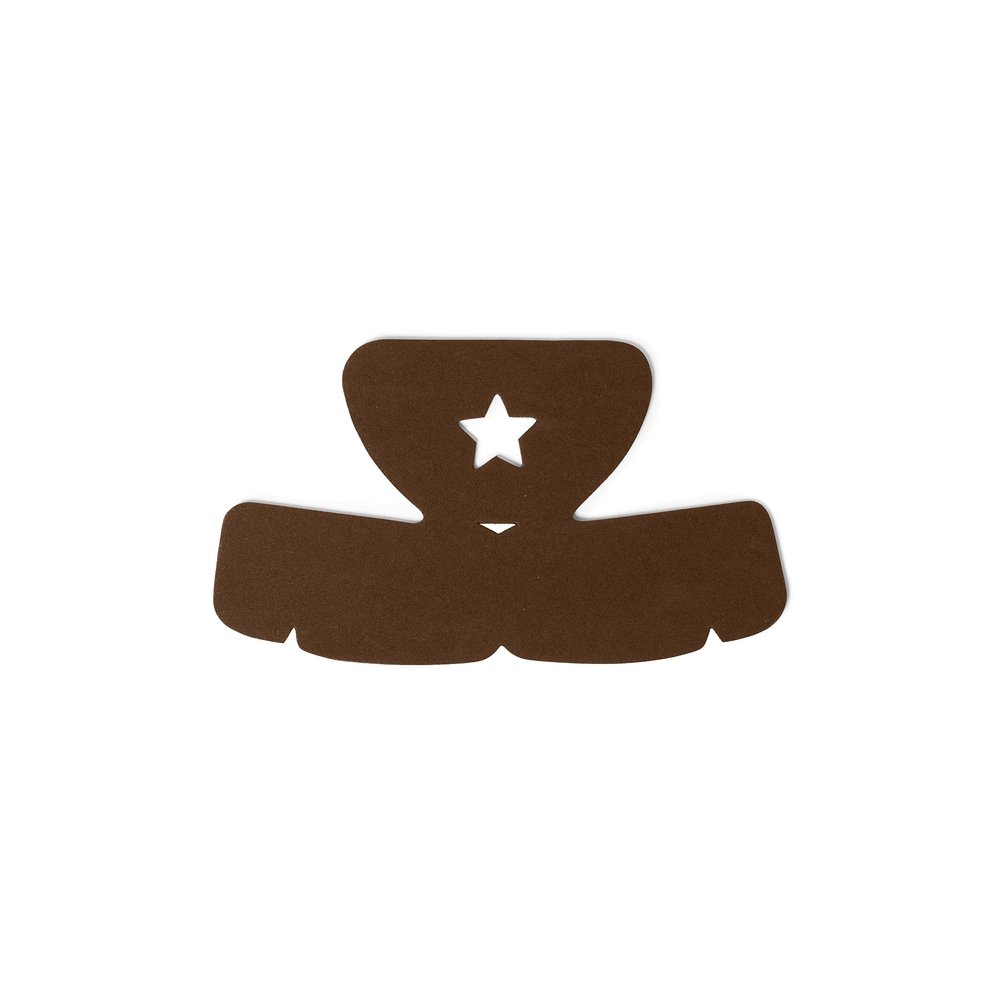 2Pk. Military Hat Crown Half Shaper Army Cadet Cap Shaper Insert (Brown)