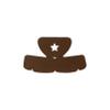 2Pk. Military Hat Crown Half Shaper Army Cadet Cap Shaper Insert (Brown) view 1