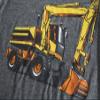 Family Feeling Excavator Little Boys Long Sleeve Pajamas Sets Cotton Pyjamas Toddler Kids Pjs Size 2T Grey view 2
