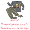 Family Feeling Excavator Little Boys Long Sleeve Pajamas Sets Cotton Pyjamas Toddler Kids Pjs Size 2T Grey view 3