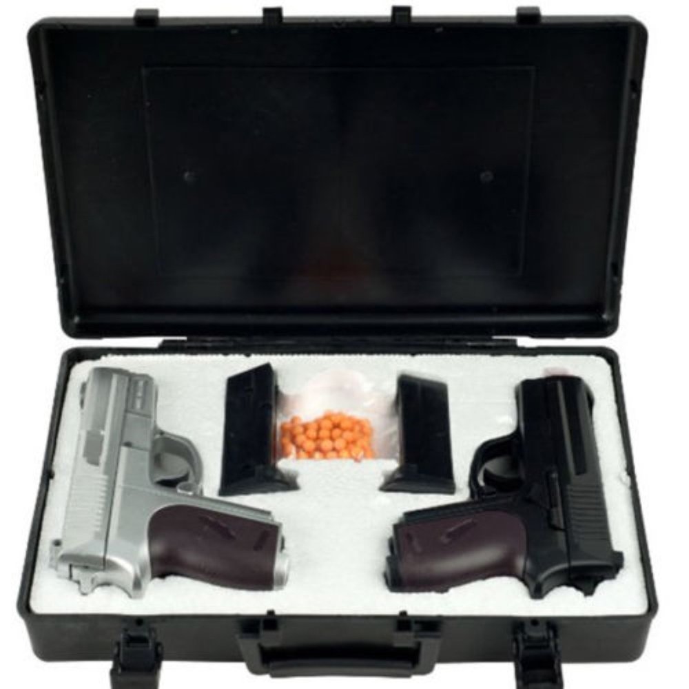 UK ARMS TWIN SPRING AIRSOFT DUAL PISTOL COMBO