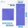 Vumos Sleeping Bag Liner and Camping Sheet - Silk Like Material for Travel - Has Full Length Zipper - Blue view 3