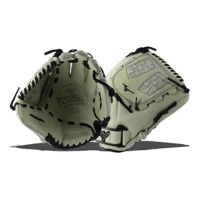 Mizuno MVP Prime SE Fastpitch Infield Model Gloves, Silver Black