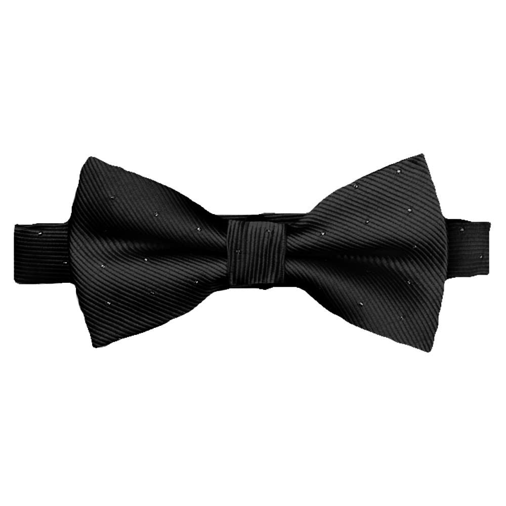 Flairs New York Little Gentleman's Kids Bow Tie (Sable Black [Glitter Dots])