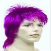 Rod Stewart Ziggy Stardust Punk David Bowie English Rock Roll Wig Color HOT Pink - Lacey Wigs Bundle with MaxWigs Costume Wig Care Guide view 2