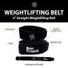 Bear KompleX 4" Straight Weighlifting Belt for Powerlifting, Squats, Weight Training and More. Low Profile with Super Firm Back for Comfort view 2