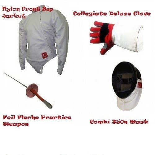 Blade Deluxe 4 Piece Foil Fencing Starter Set (X-Small, Left)