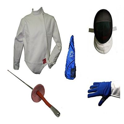 Blade Deluxe 5 Piece Foil Fencing Starter Set (X-Small, Left)