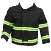 Fully Involved Stitching Firefighter Personalized Black Baby Jacket (3 Months) view 2
