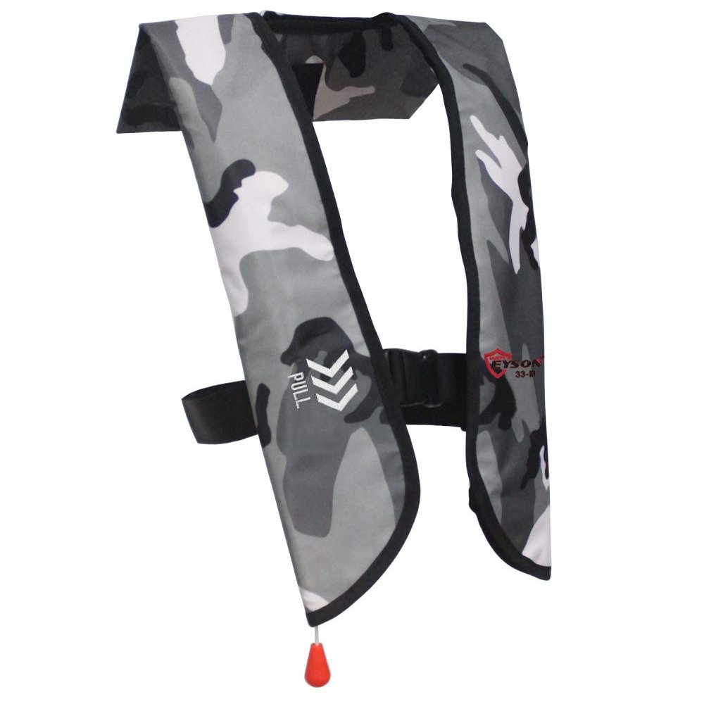 Eyson Inflatable Life Jacket Life Vest Basic Manual (639 White Camouflage Manual)