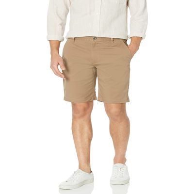 RVCA Men's Stretch Chino Short, Dark Khaki, 31