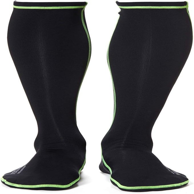 Wetsox Frictionless 1 MM Wader Socks | Slide in/Out of Boots/Waders | Neoprene for Warmth & Dryness | Waterproof, Lightweight, Breathable, Fishing & Hunting Socks, Non-Slip | Black, Medium