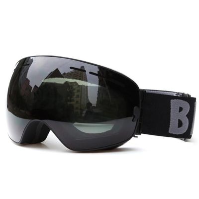 BE Nice Ski Goggles Interchangeable Lens Snow Goggles Anti Fog UV Protection for Men & Women(Black)